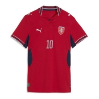 Tjeckien Patrik Schick #10 Hemmatröja Dam VM 2026 Kortärmad